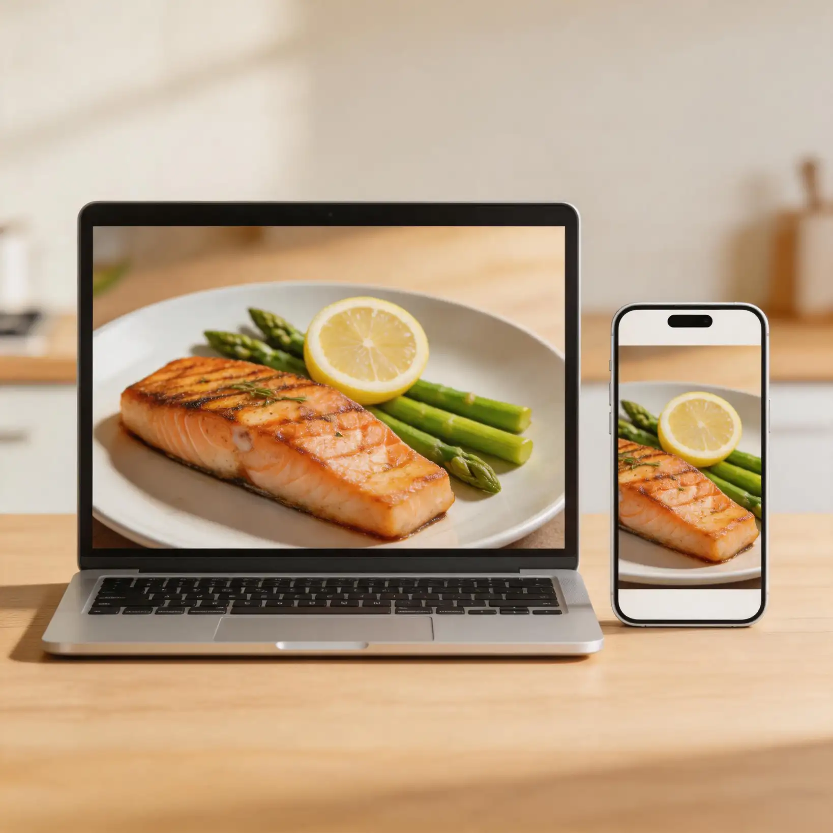 Using smartphone to import recipe from website