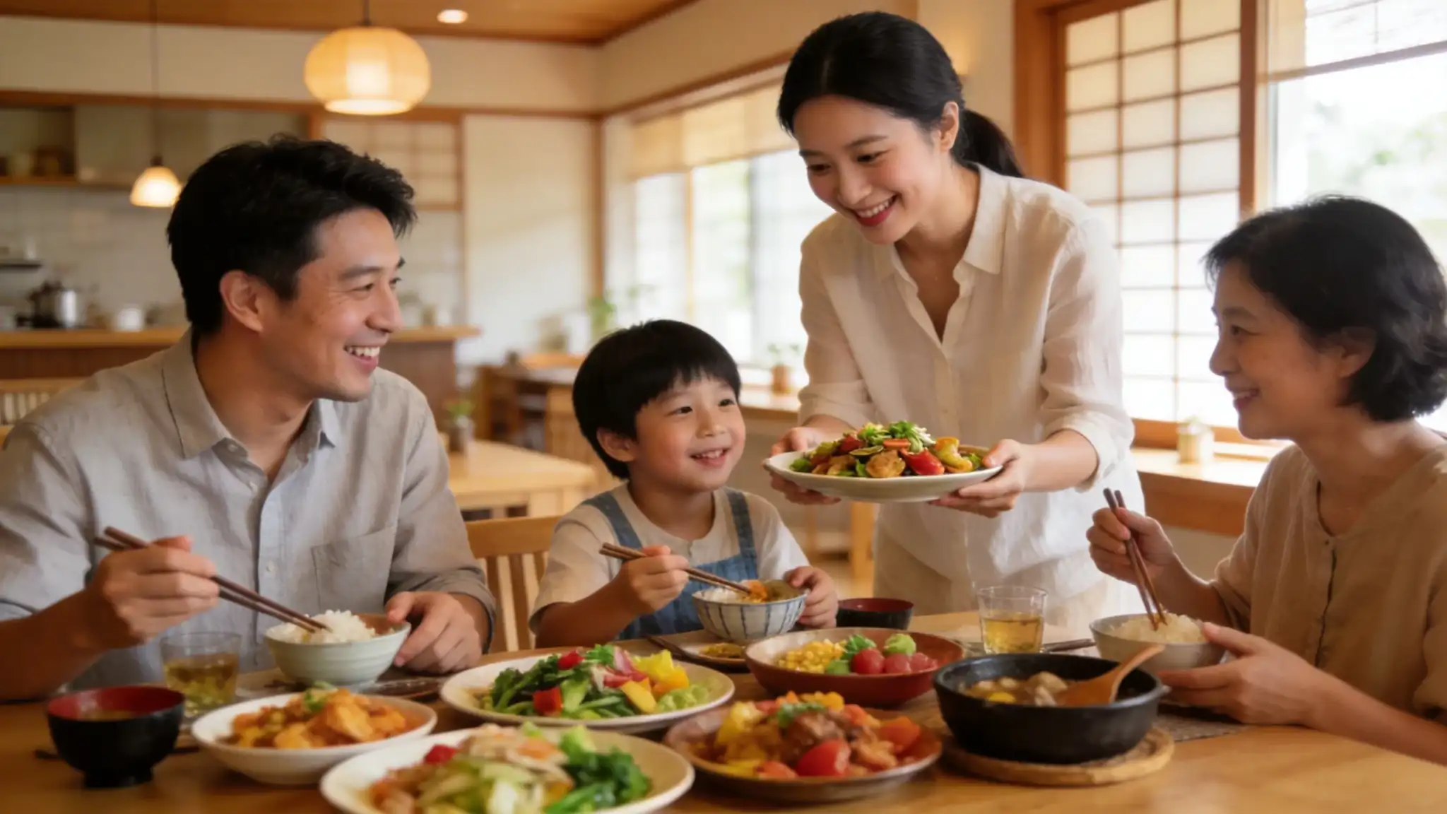日本家族 健康食事