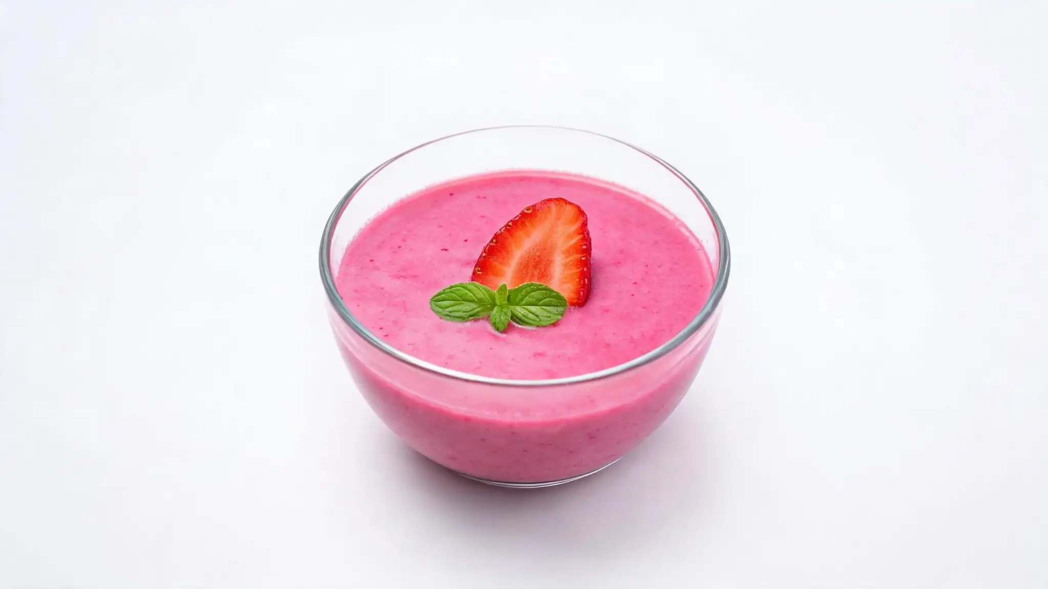 Classic gazpacho with fresh tomatoes and cucumbers