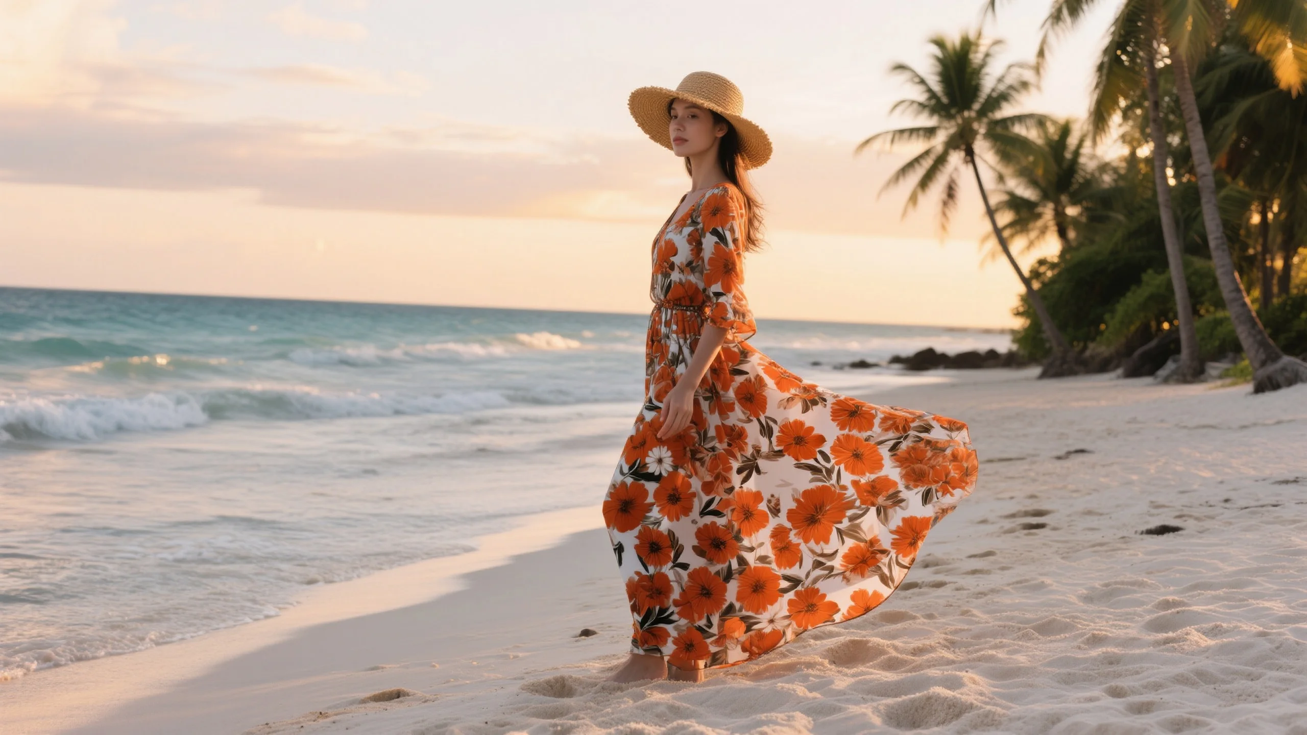 Island hopping outfit: tropical beach vacation style