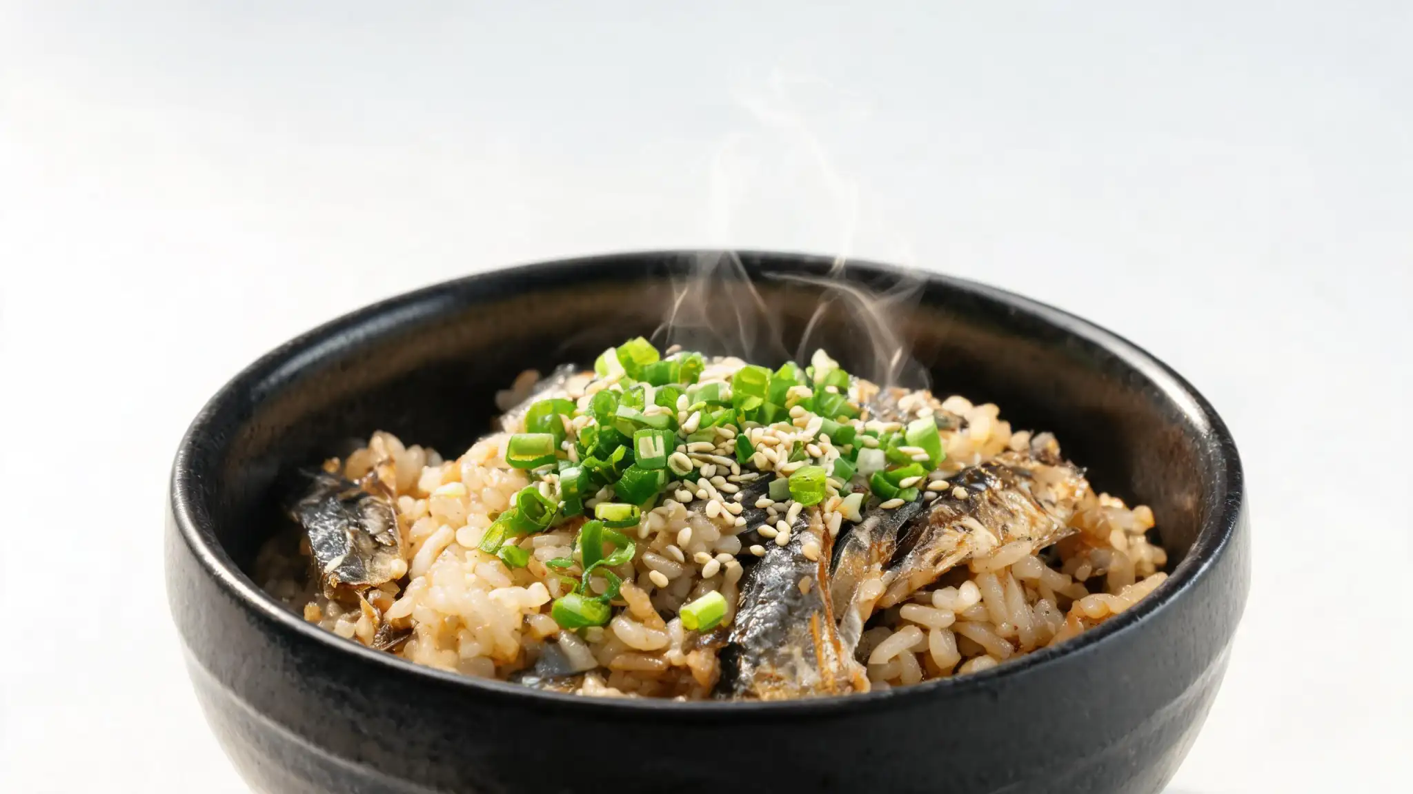 さんま炊き込みご飯の完成イメージ