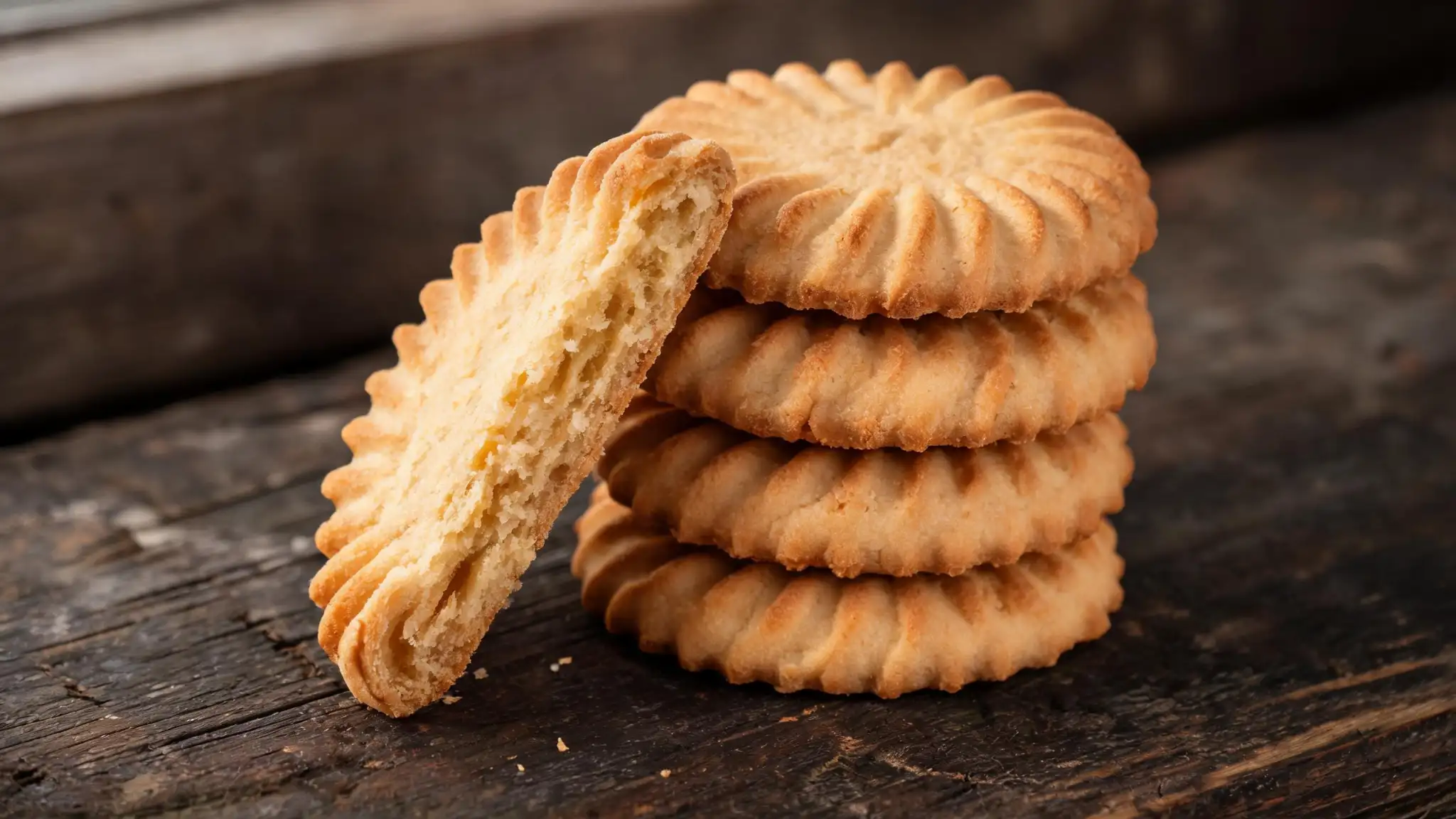 Galette bretonne cookie dough rolled and cut into classic rounds before baking