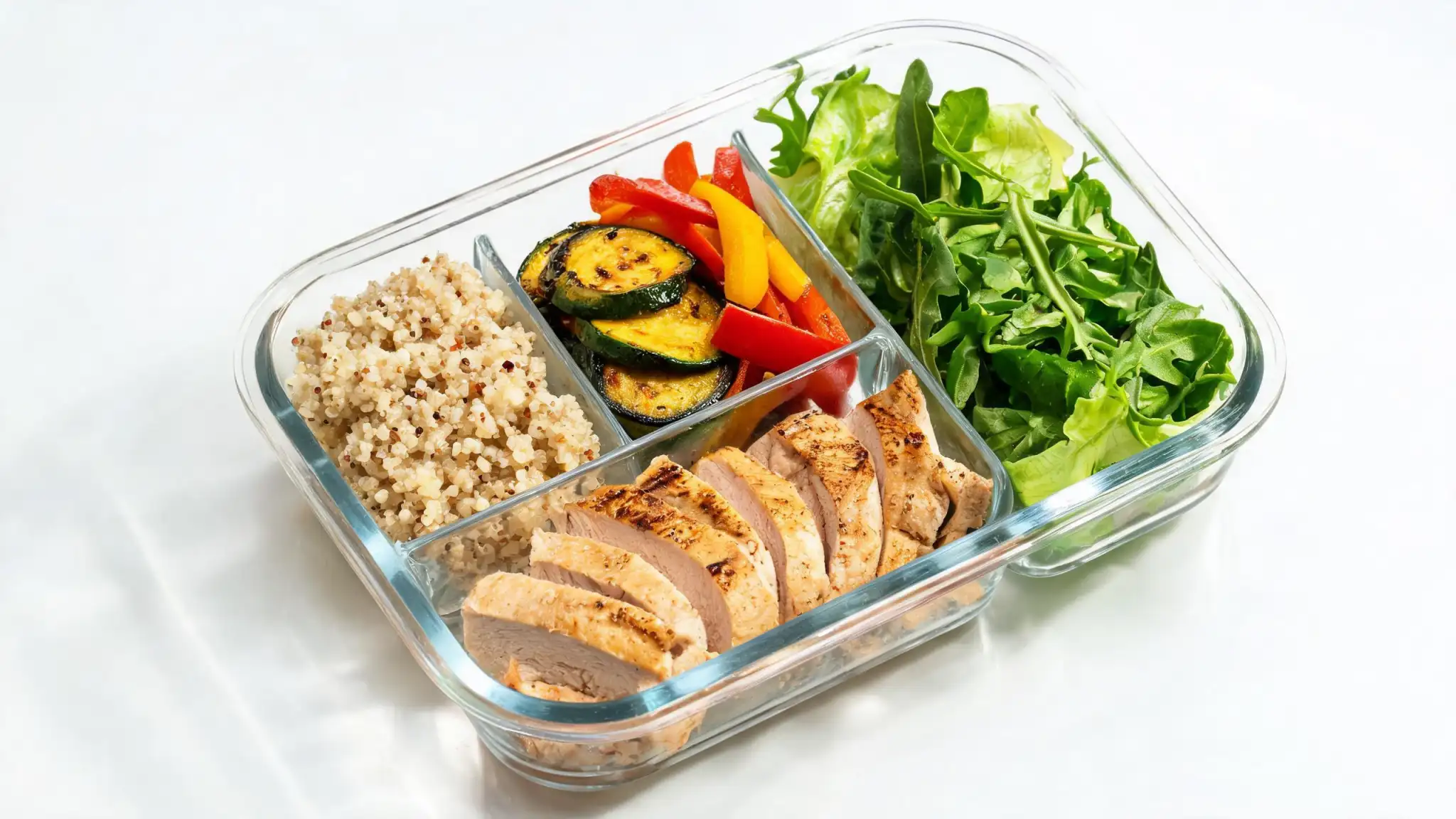 No-heat lunch meal prep building blocks