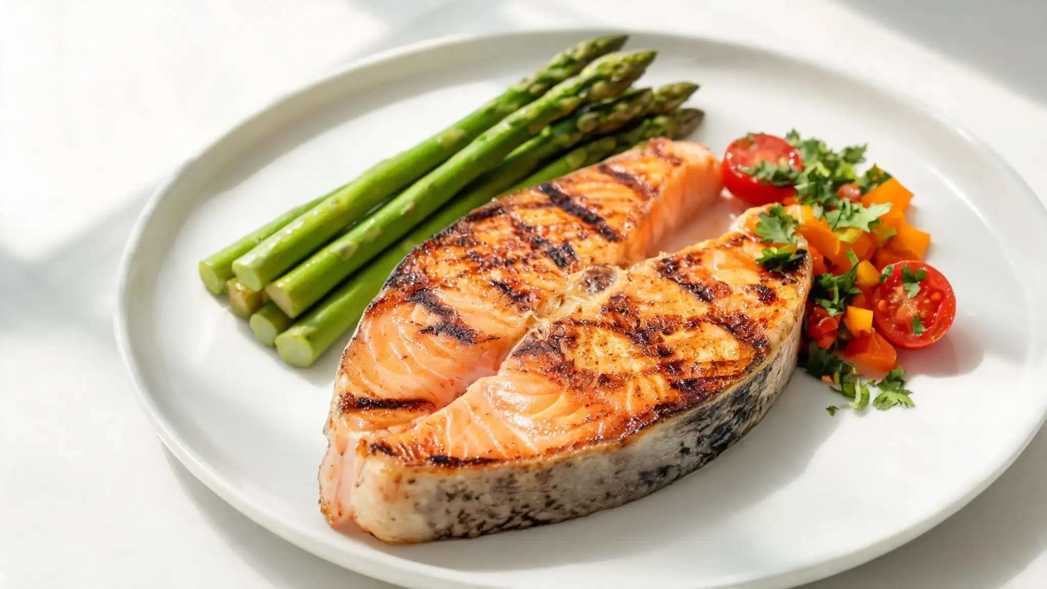 Mediterranean salmon foil packets with fresh summer vegetables and feta