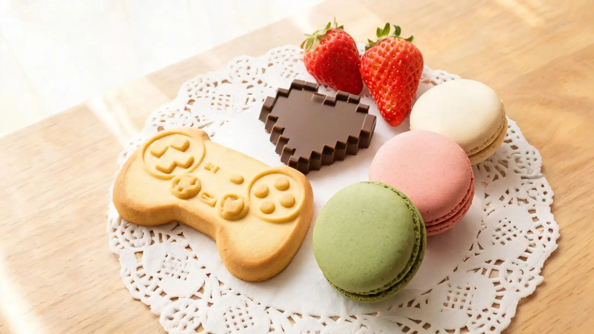 ネオンベリーヨーグルトボールと像素チョコバーク