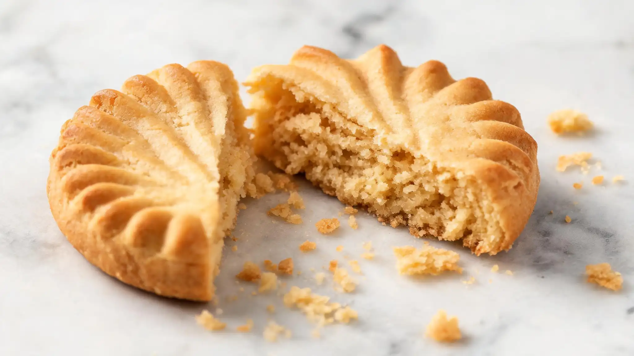Golden baked galettes bretonnes cooling on a wire rack