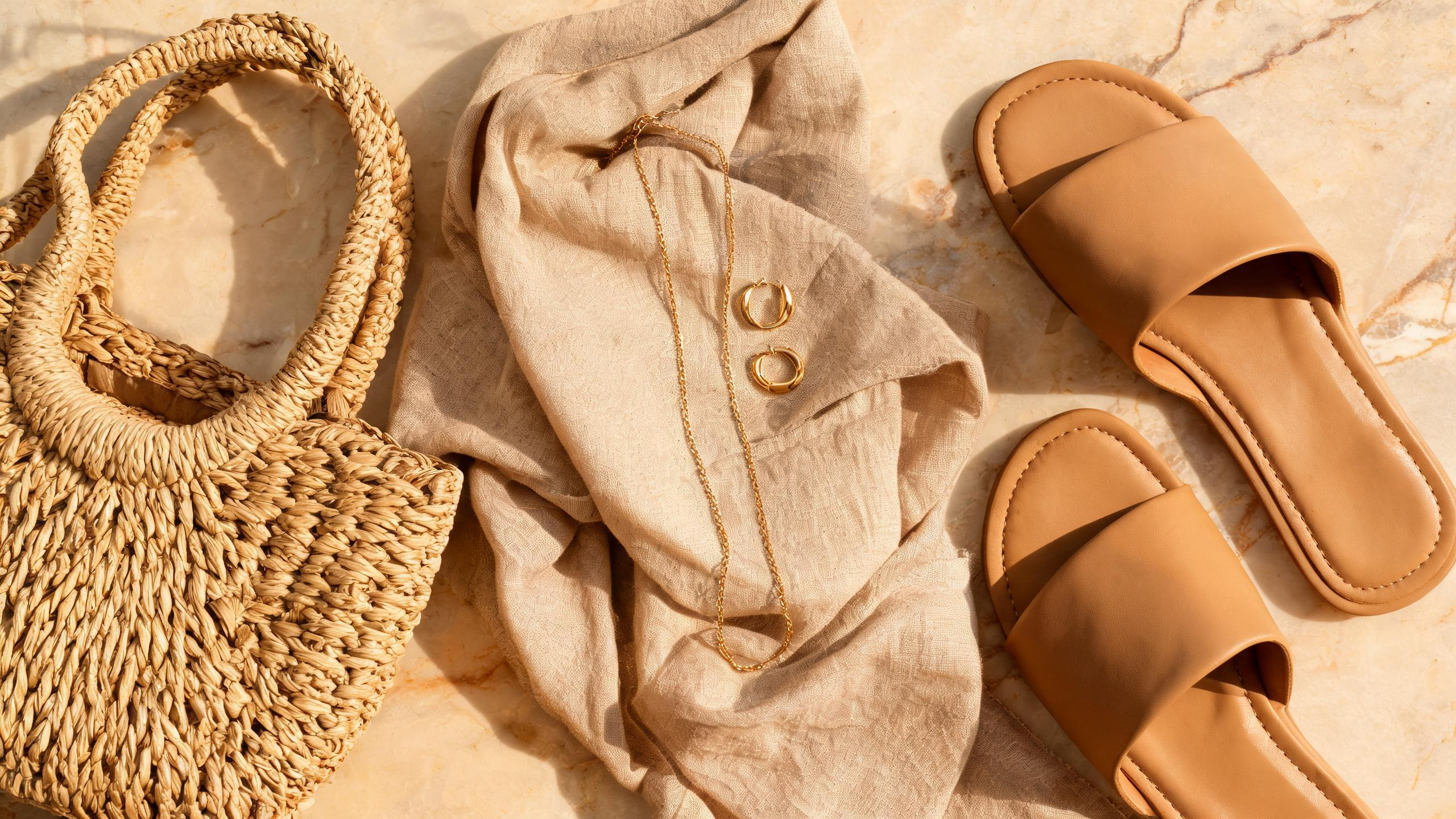 Linen color palette and accessories