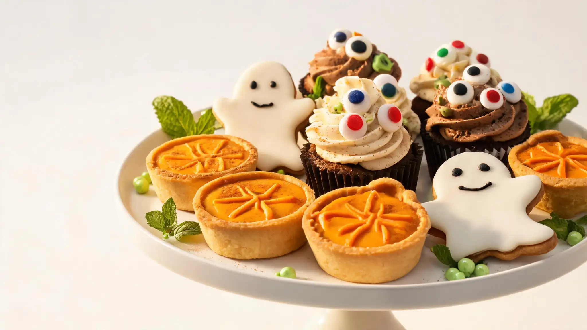 ハロウィンらしいドリンクと飾り付けのイメージ画像