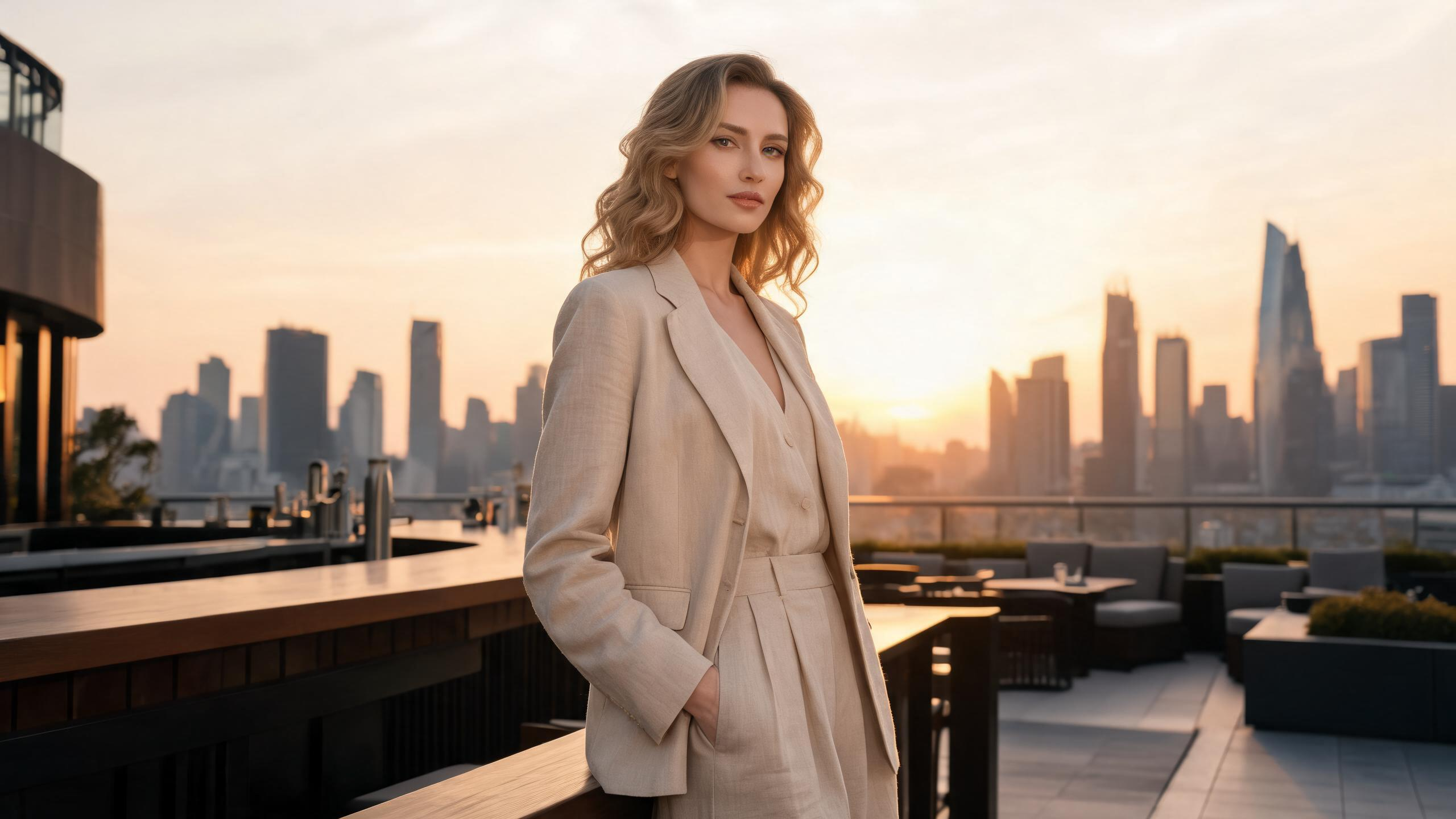 City break summer style: urban rooftop outfit