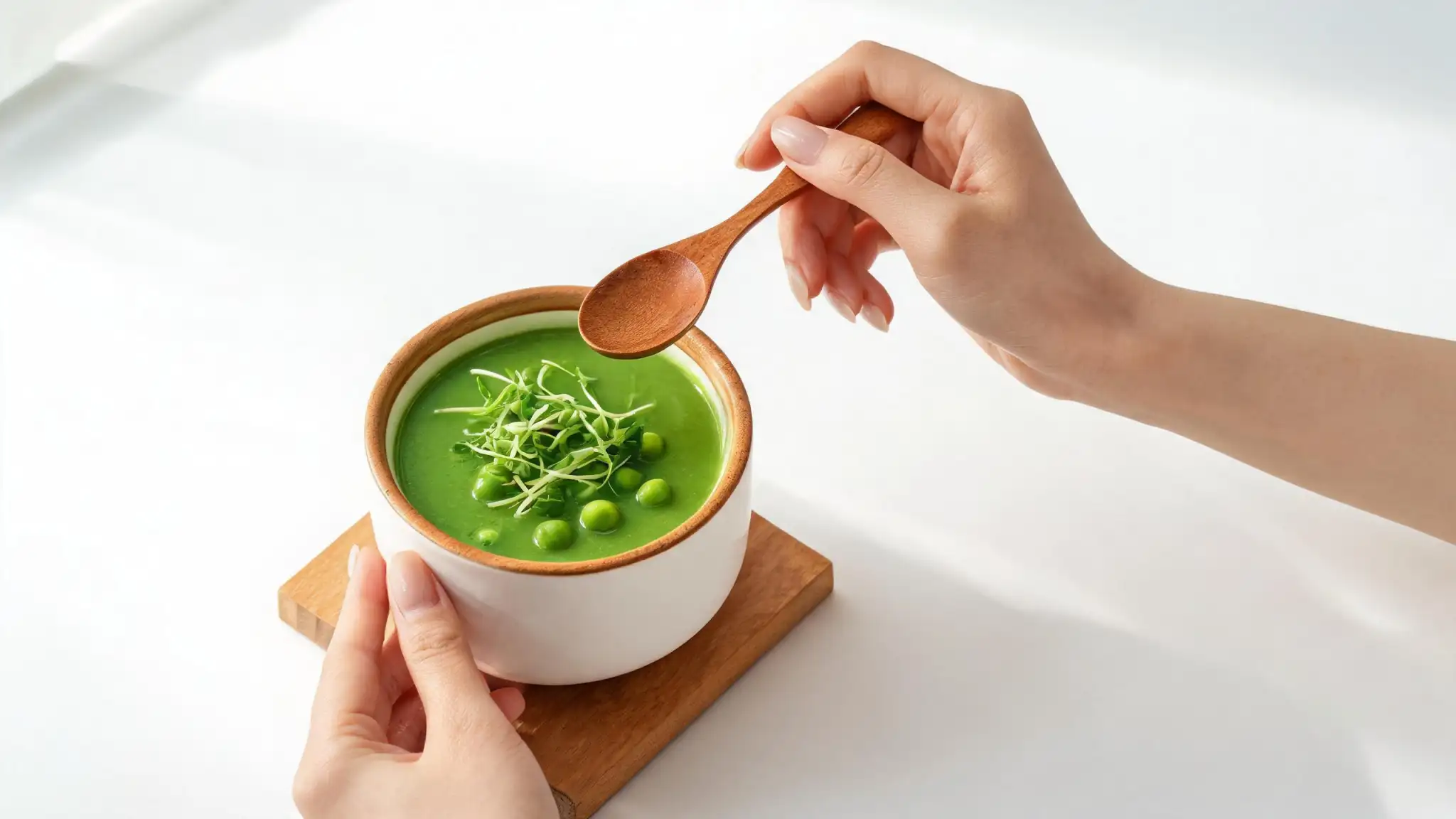 グリーンピースの料理