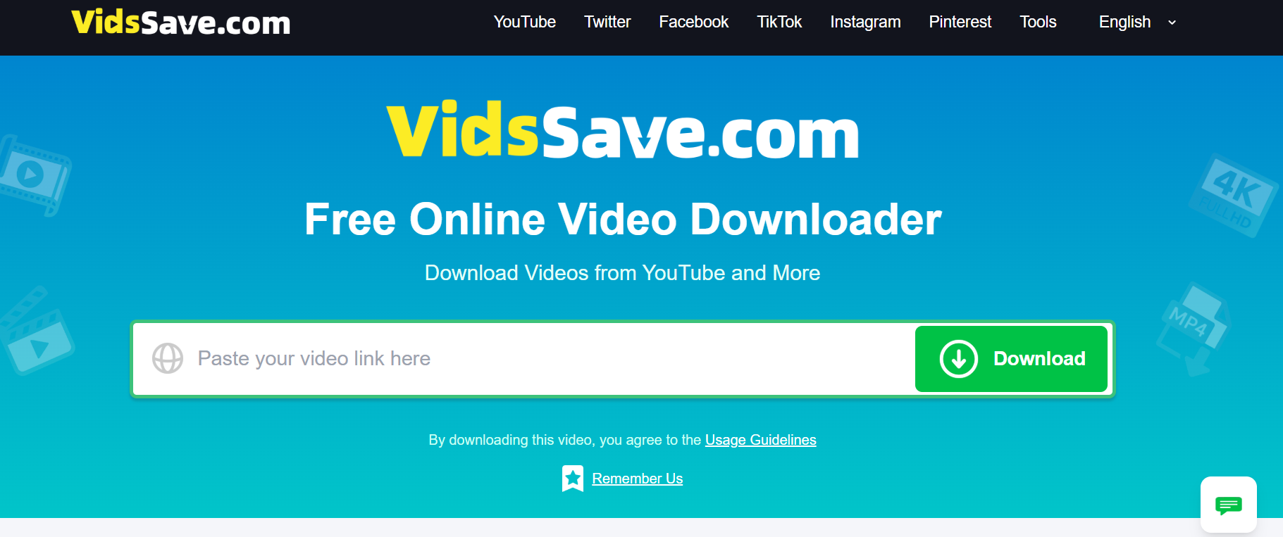 Online Video Downloader — Free & Fast Video Link Downloader | VidsDownload.com